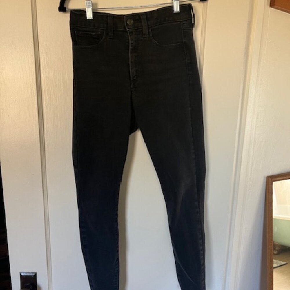 Levi's Skinny High Rise Black Denim Jeans